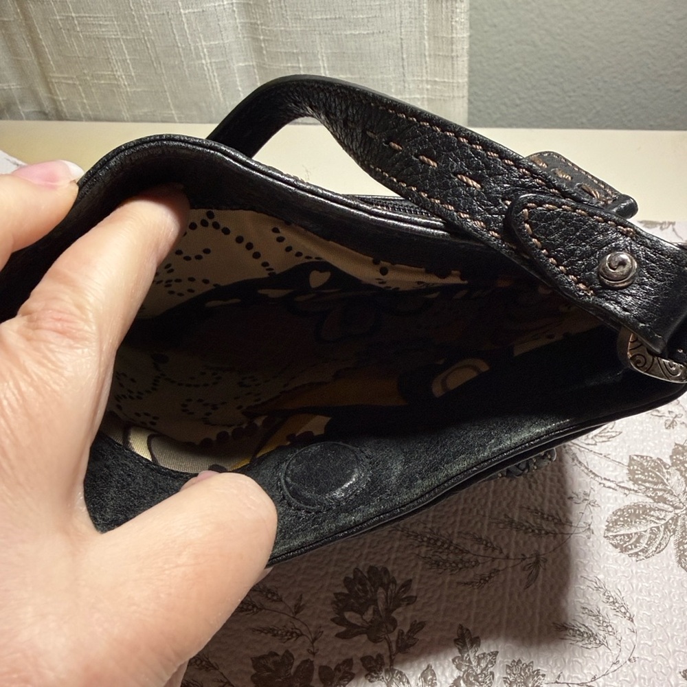 Brighton Black Textured Crossbody Bag - Picture 7 of 11
